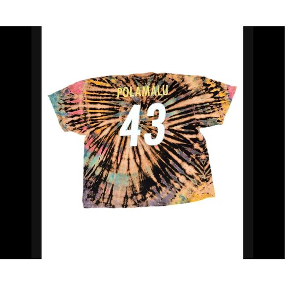 Pittsburgh Steelers Troy Polamalu Tie-Dye Tee - Picture 2 of 3